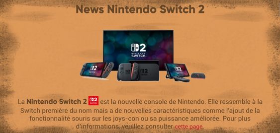 site nintendo switch 2